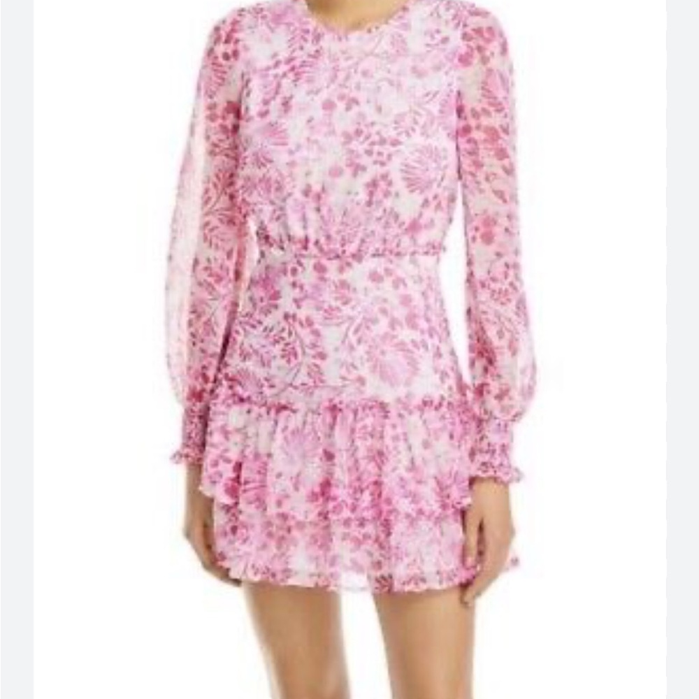 Aqua floral dress